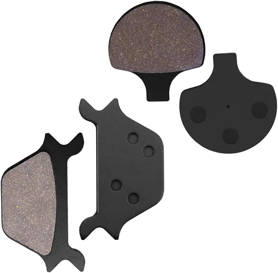 Brake Pads Front and Rear Compatible with Harley-Davidson Fatboy, Heritage Softail, Heritage Springer, Softail, Sportster 1200 883 1988-1999