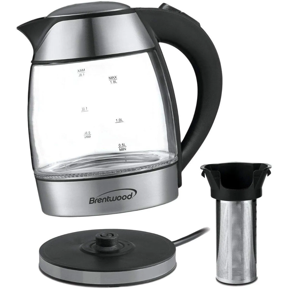 Brentwood Stainless Steel Cordless Electric Kettle