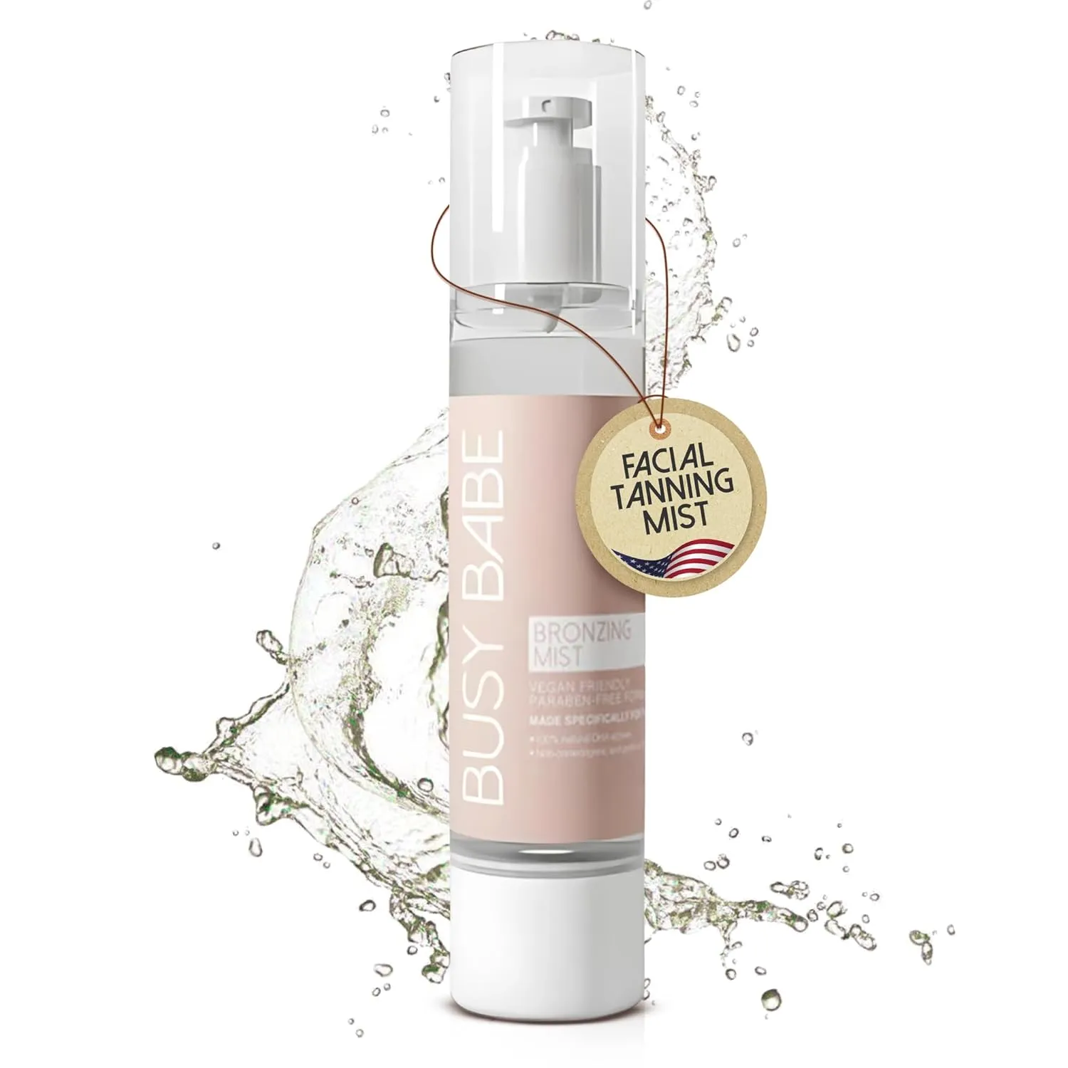 Bronzing Facial Tanning Mist - Face Tanner Spray For A Natural, Non-comedogenic Tan - Daily Self Tanning Mist With 100% Natural DHA Actives - Quick Tan Spray For Face - 3.38 Fl Oz