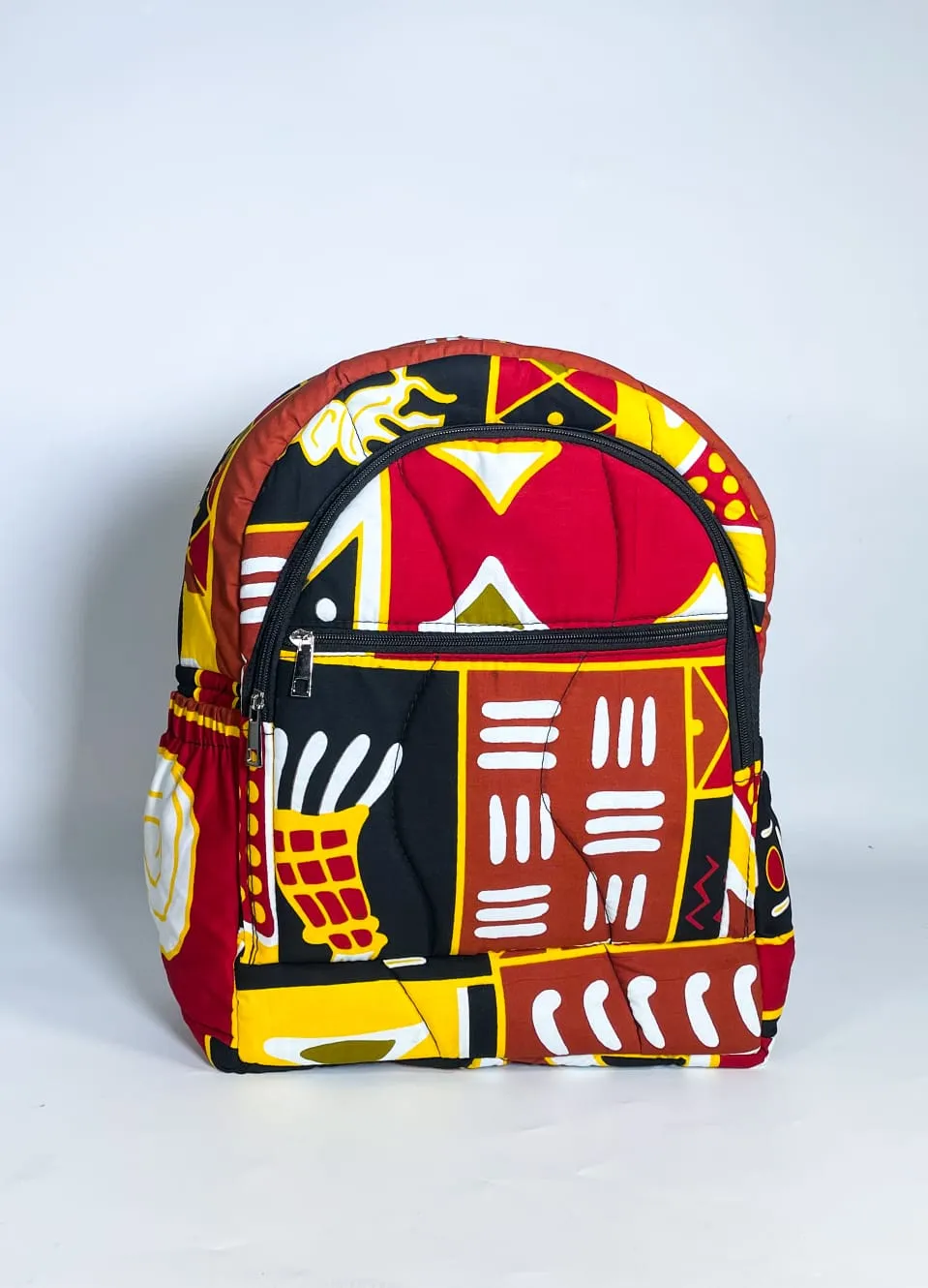 Brown Tribal Print Backpack