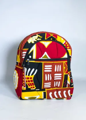 Brown Tribal Print Backpack