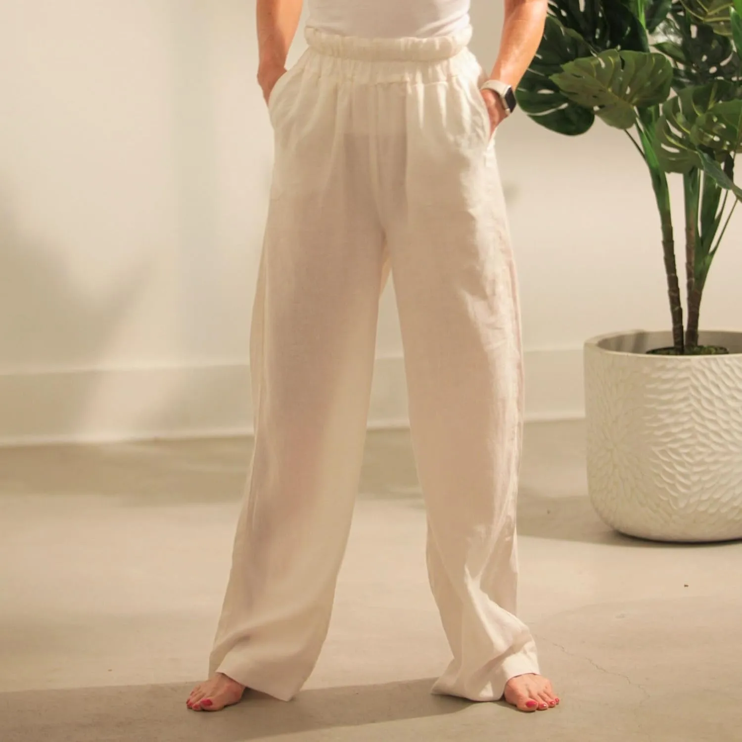 Bug Repellent Breezy Wide Leg Hemp Pants with Insect Shield Repellent Technology