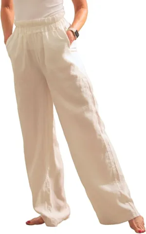Bug Repellent Breezy Wide Leg Hemp Pants with Insect Shield Repellent Technology