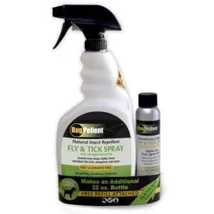 BugPellent Fly Spray 32 oz with Concentrate- Case of 9