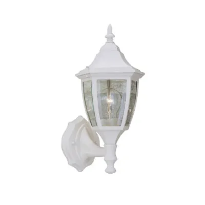 Builder Cast Aluminum One Light Wall Lantern in White
