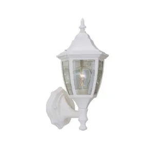 Builder Cast Aluminum One Light Wall Lantern in White