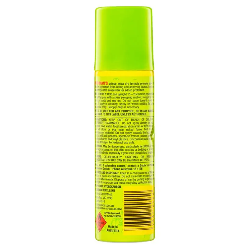 Bushman Plus (BP50A) Aerosol Insect Repellent   Sunscreen 50g 20% DEET