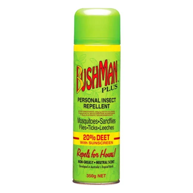 Bushman Plus Personal Insect Repellant with Sun Screen Aerosol 150g