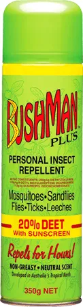Bushmans Plus Insect Spray Can 50g