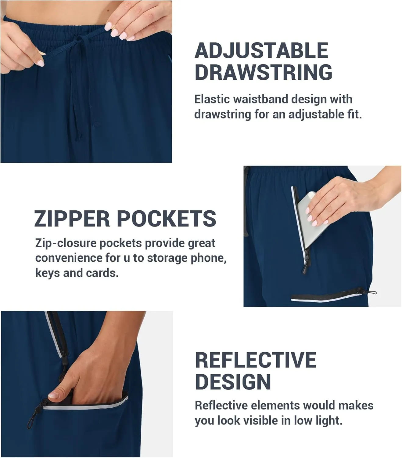 Cakulo Women's Hiking Pants Lightweight Water Resistant Golf Cargo Pants 2025 Summer Travel Trekking Fishing Pants Pockets