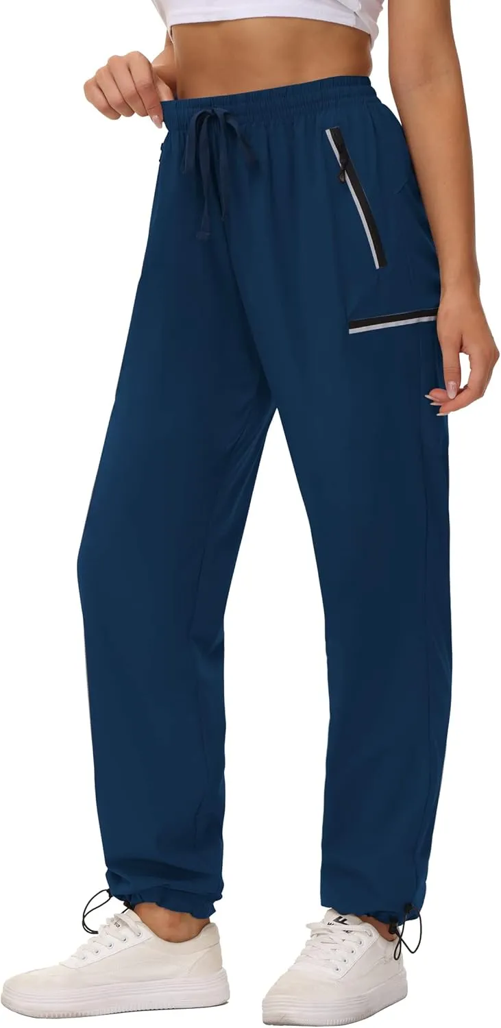 Cakulo Women's Hiking Pants Lightweight Water Resistant Golf Cargo Pants 2025 Summer Travel Trekking Fishing Pants Pockets