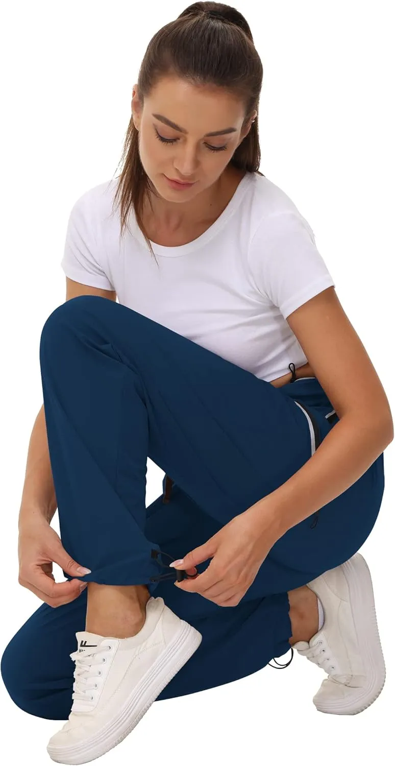 Cakulo Women's Hiking Pants Lightweight Water Resistant Golf Cargo Pants 2025 Summer Travel Trekking Fishing Pants Pockets