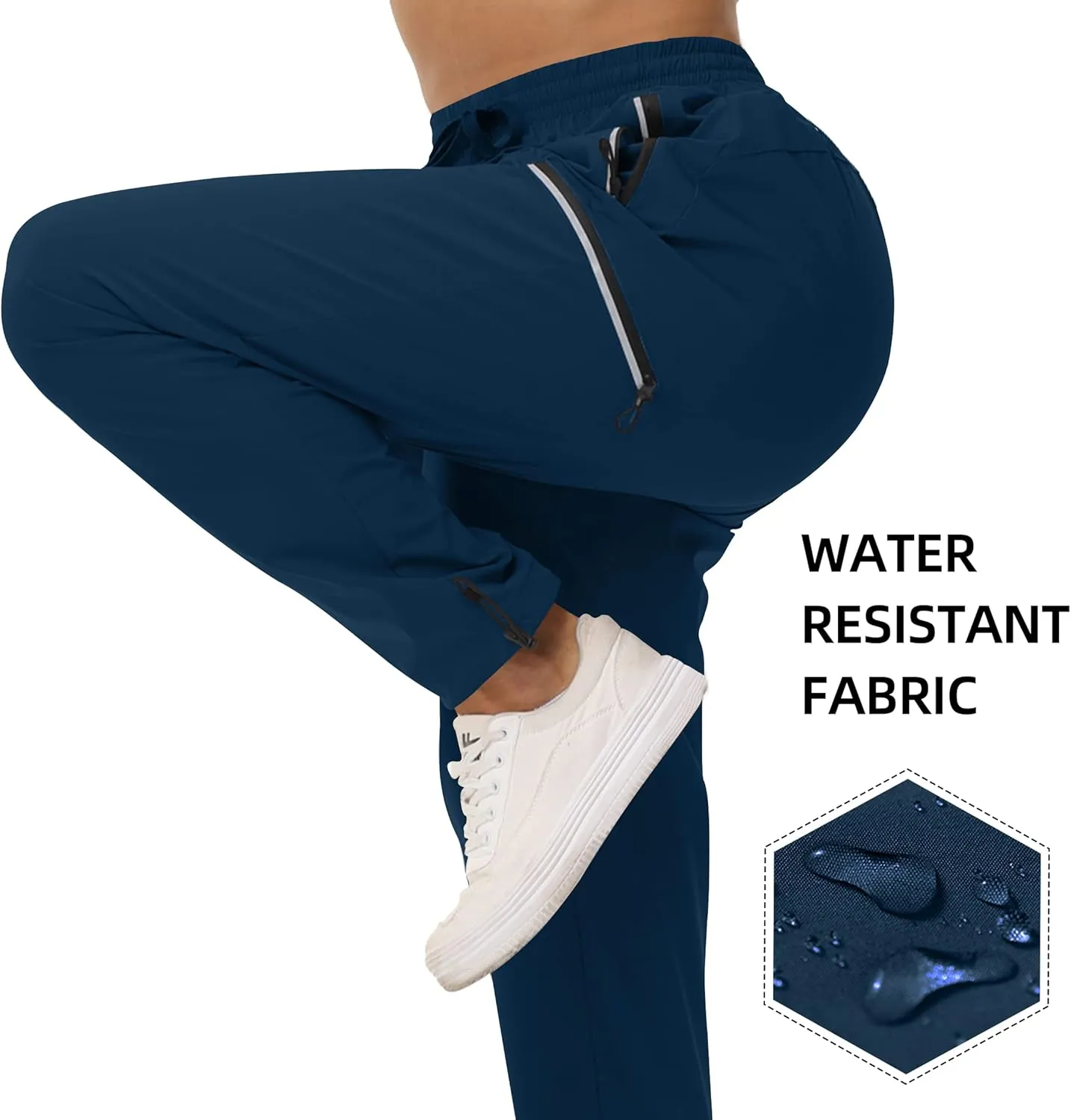 Cakulo Women's Hiking Pants Lightweight Water Resistant Golf Cargo Pants 2025 Summer Travel Trekking Fishing Pants Pockets