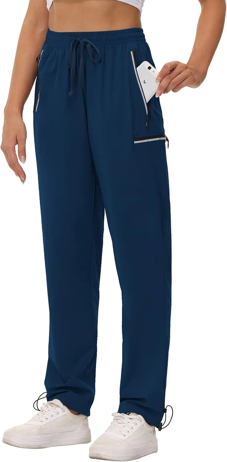 Cakulo Women's Hiking Pants Lightweight Water Resistant Golf Cargo Pants 2025 Summer Travel Trekking Fishing Pants Pockets