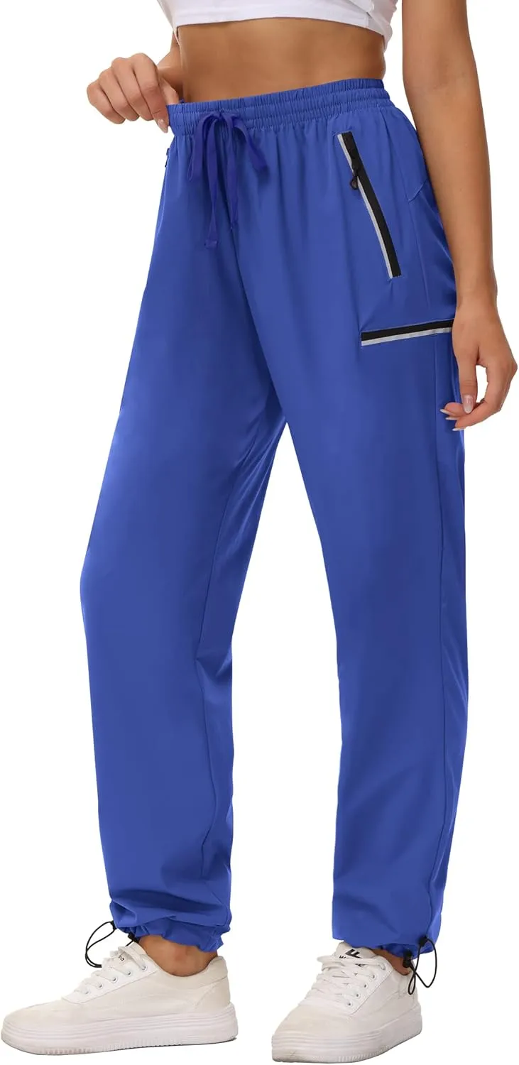 Cakulo Women's Hiking Pants Lightweight Water Resistant Golf Cargo Pants 2025 Summer Travel Trekking Fishing Pants Pockets