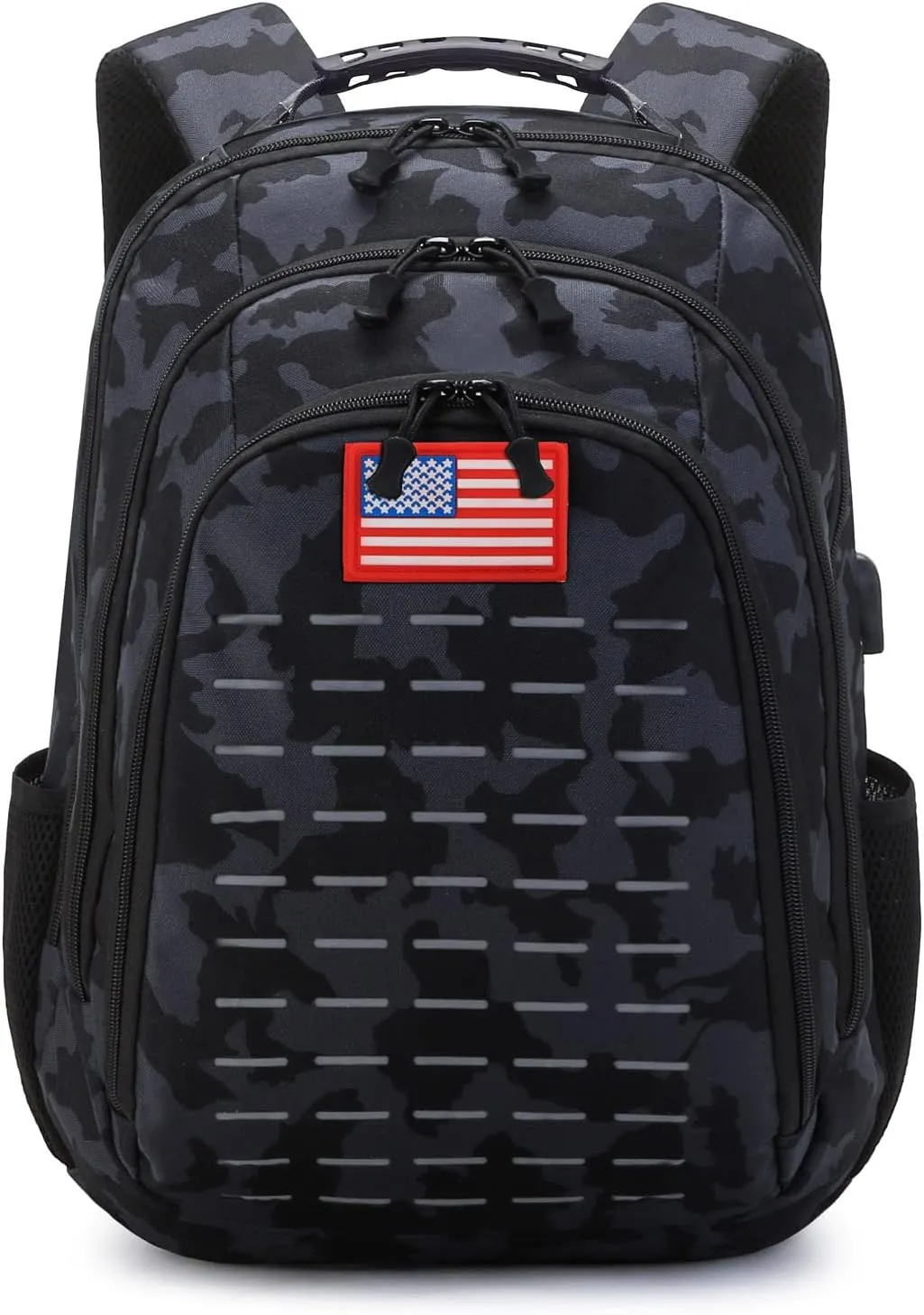 Camo Backpack,Small Tactical Backpack for outdoor,Military Teen Boys Backpacks for School with USB Charging Port,40L