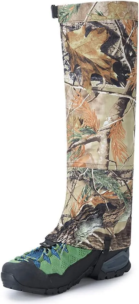 Camo Legging Gaiters Waterproof Snowboard Boots Cover Trekking Leg Shoes Gaiters for Hiking Traveling Hunting