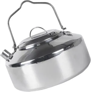 Camping Accessory Compact Tea Kettle Stainless Steel Water Pot Outdoor Use