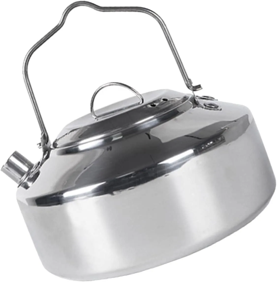 Camping Accessory Compact Tea Kettle Stainless Steel Water Pot Outdoor Use
