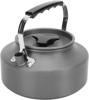 Camping Kettle, 1.1L Aluminum Alloy Outdoor Camping Kettle Portable Stovetop Coffee Tea Pot with Carrying Bag Water Pot with Lid for Backpacking Picnic Fishing Outdoor Activities