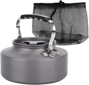 Camping Kettle, 1.1L Portable Aluminum Kettle Teapot, Lightweight Compact Tea Kettle, Coffee Pot with Lid for Stove Top, Outdoor, Hiking, Picnic and Traveling