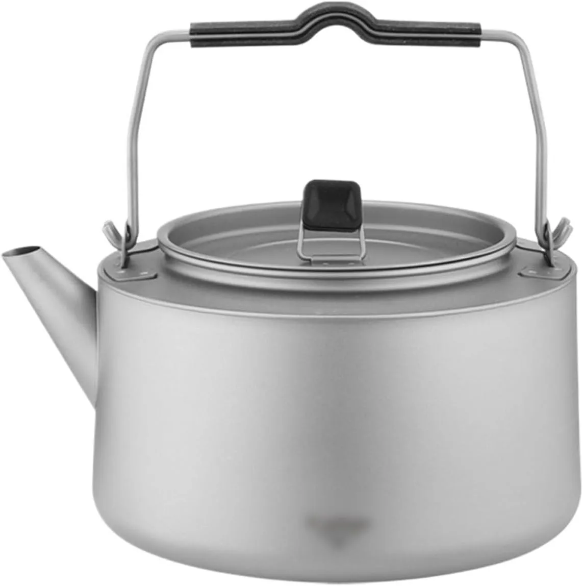 Camping Kettle Portable 1 L/1.45L Lightweight Camping Kettle | Durable and Portable Camp Titanium Tea Pot | Ideal for Bushcraft and Outdoor Campfire Use Camping Kettle Camp Tea offee Pot (Size : 1450