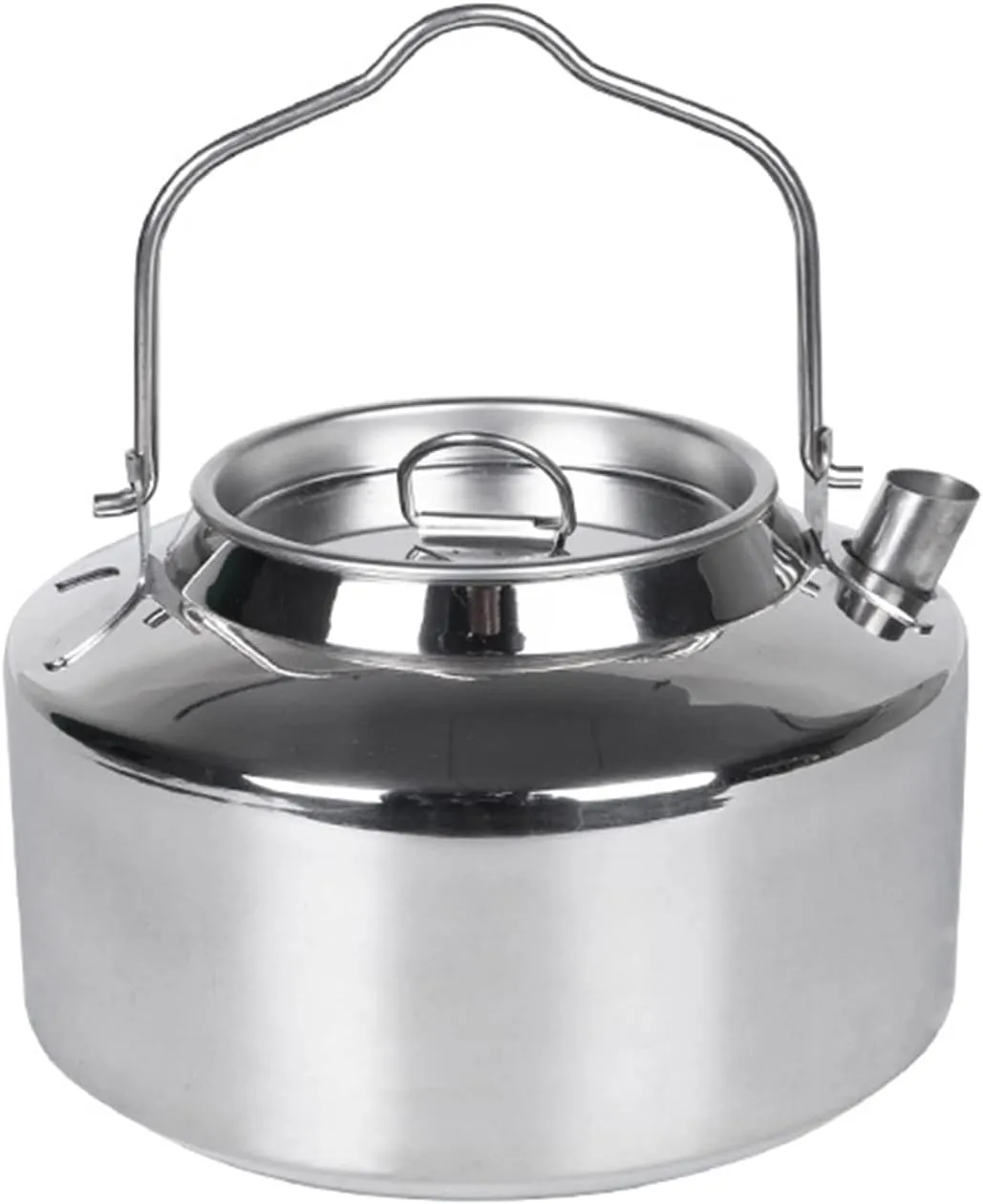 Camping-Kettle Portable Canteen-Outdoor Stainless Steel Water Bottle Picnic-Cookware Tableware Supply 1200ml Coffee