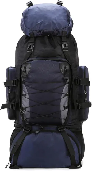 Camping Rucksack, 90L Waterproof Hiking Backpack with Multi-Pocket, Breathable Backpack with Adjustable Chest Buckle and Strap for Travelling Camping Trekking Outdoor