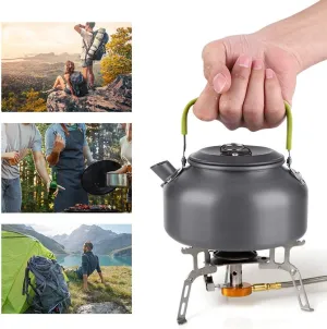 Camping Tea Kettle,800ML Portable Camping Coffee Pot Camping Kettle Outdoor Coffee Pot Camping Water Kettle Hiking Picnic BBQ Teapot