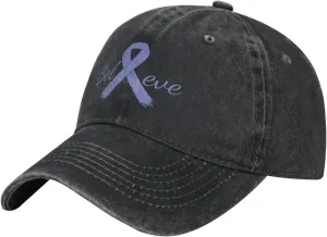 Cancer Believe Stomach Cancer Periwinkle Ribbon Classic Casquette Cap Lightweight Adjustable Comfortable Breathable Men Women Hat Black