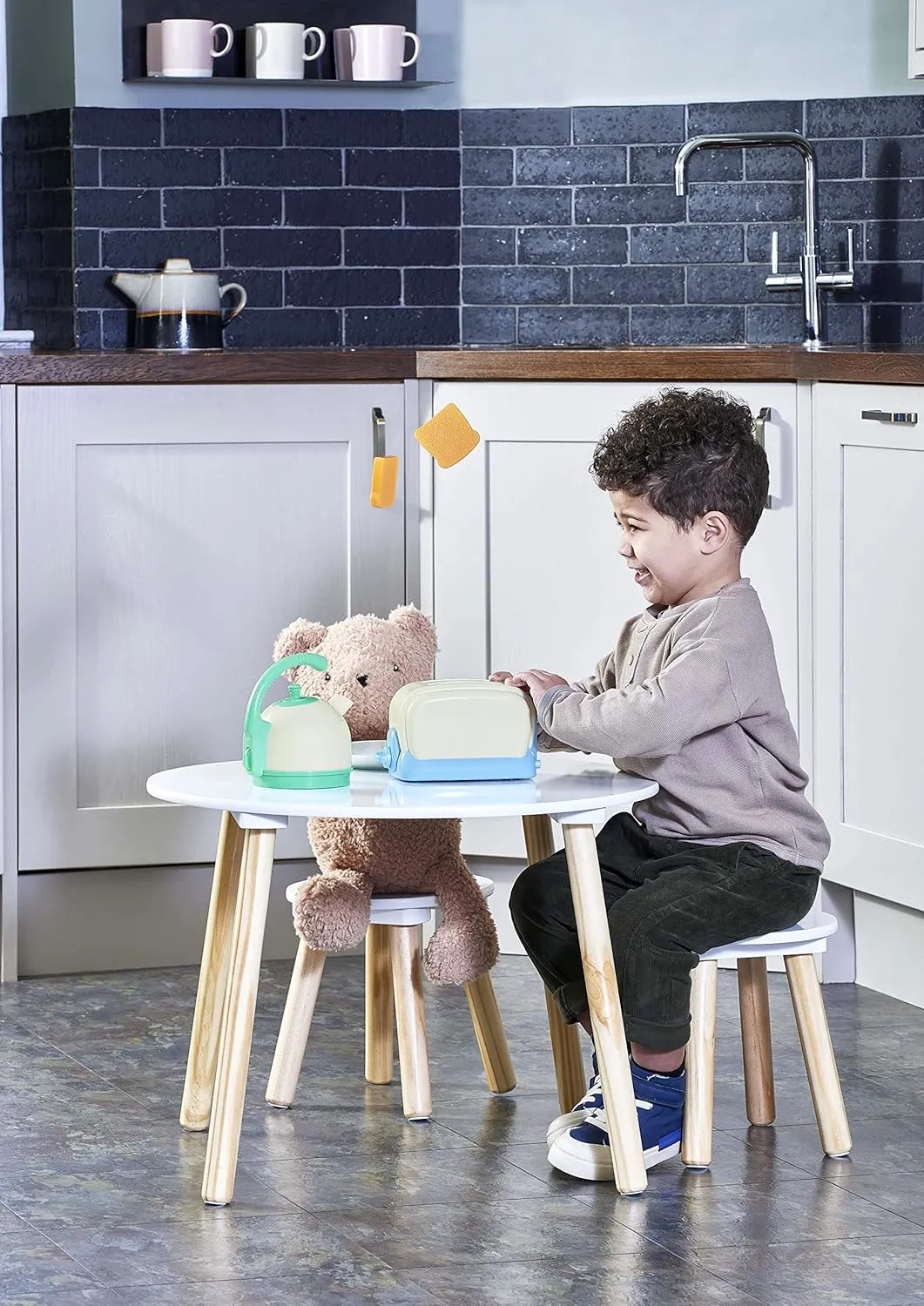 Casdon Breakfast Set | Realistic Toy Kettle and Toaster Set for Children Aged 3  | Features Interactive Elements to Expand On Imagination!