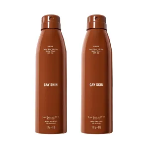 Cay Skin Isle Nourishing Body Mist SPF 50 – Broad Spectrum Sunscreen Spray with Ultra Fine Mist – Vegan, Reef Safe, Hydrating Lotion with Natural Finish for All Skin Types – 2-Pack, 6 oz