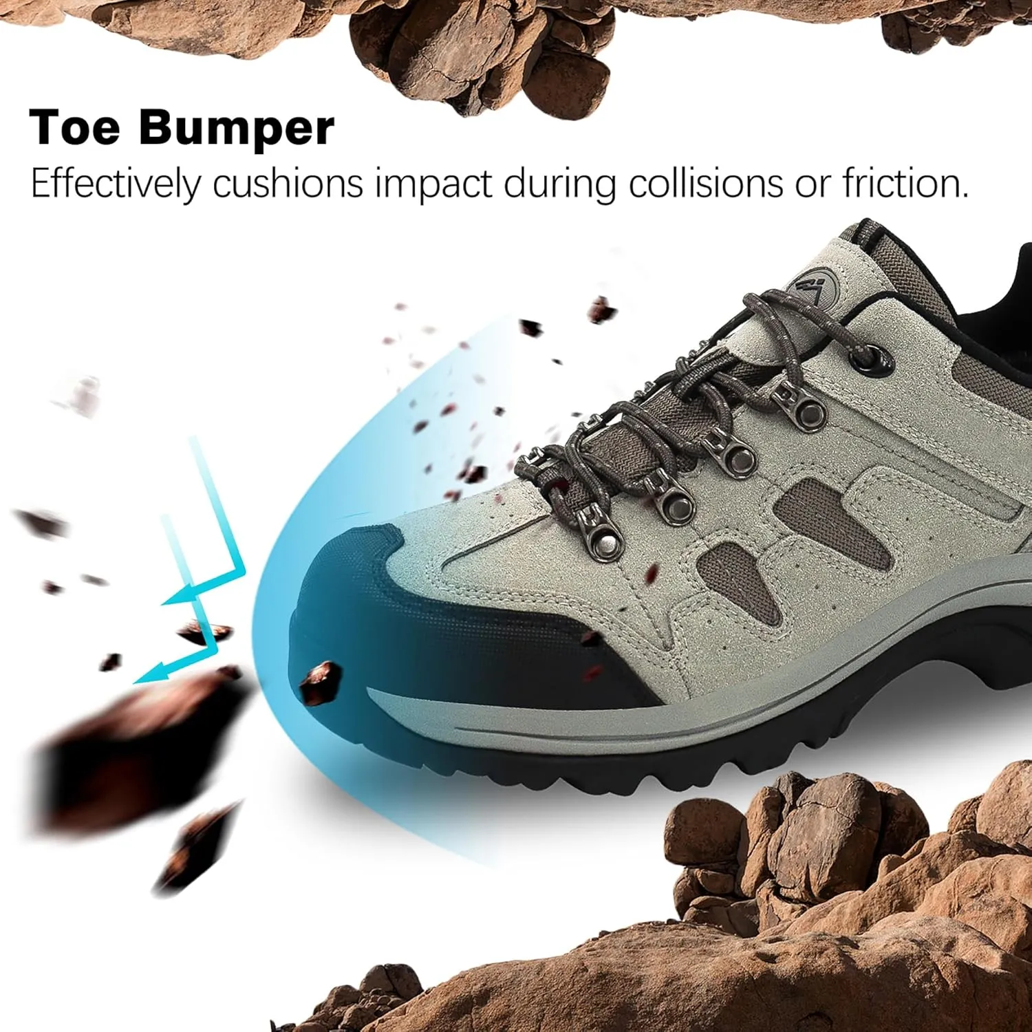CC-Los Mens Hiking Shoes Outdoor Comfortable Trekking Shoe Lightweight Working Sneaker