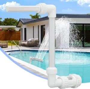 CECEFIN Pool-Fountains for Above/In-ground Pools - Pool Waterfall Return Jet Sprinkler for Relaxation, Cooling Temperatures 10-20 Degrees, Water Fun for Friends & Family, Swimming Decor & Accessories