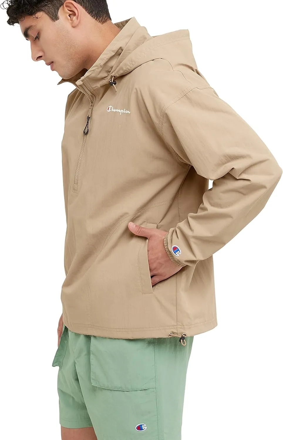 Champion Men's Windbreaker Jacket with Scuba Hood