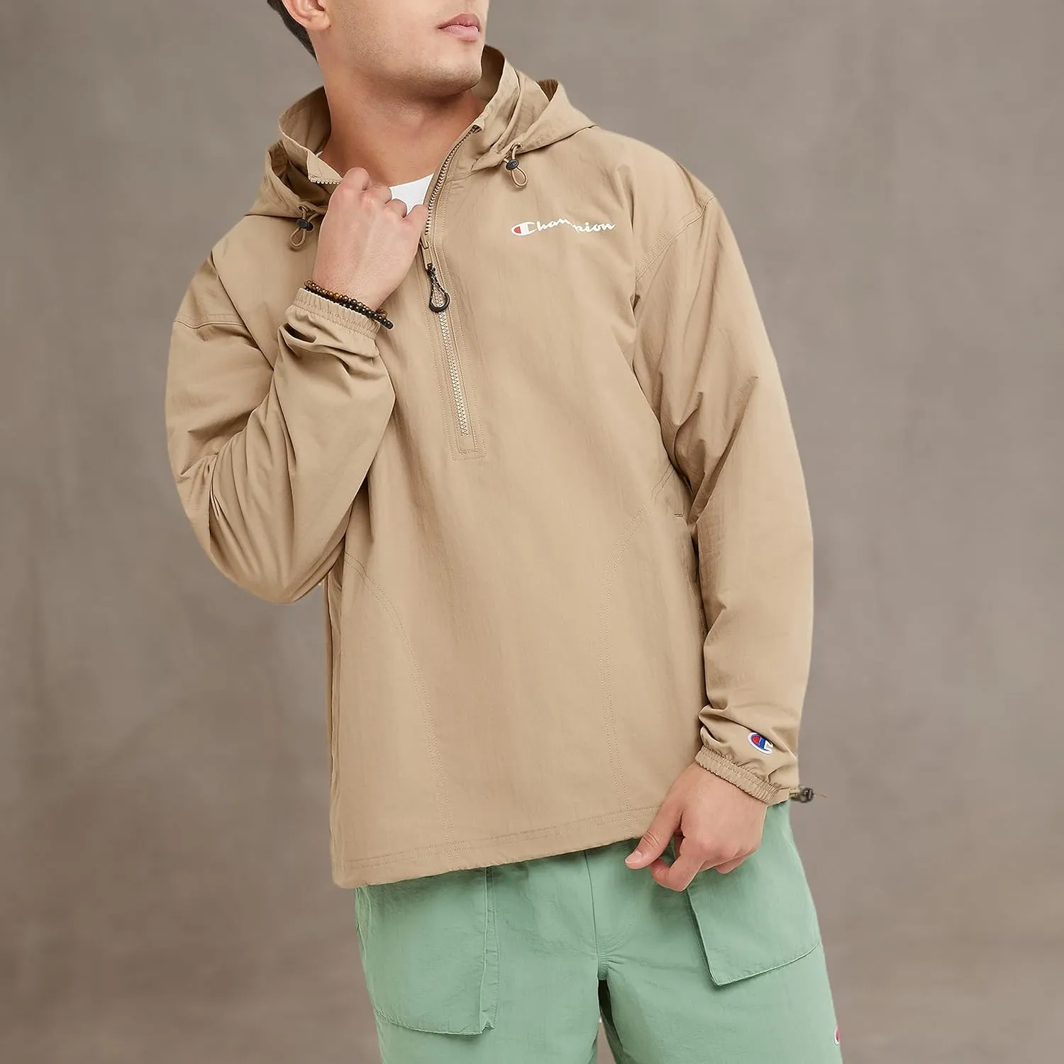 Champion Men's Windbreaker Jacket with Scuba Hood
