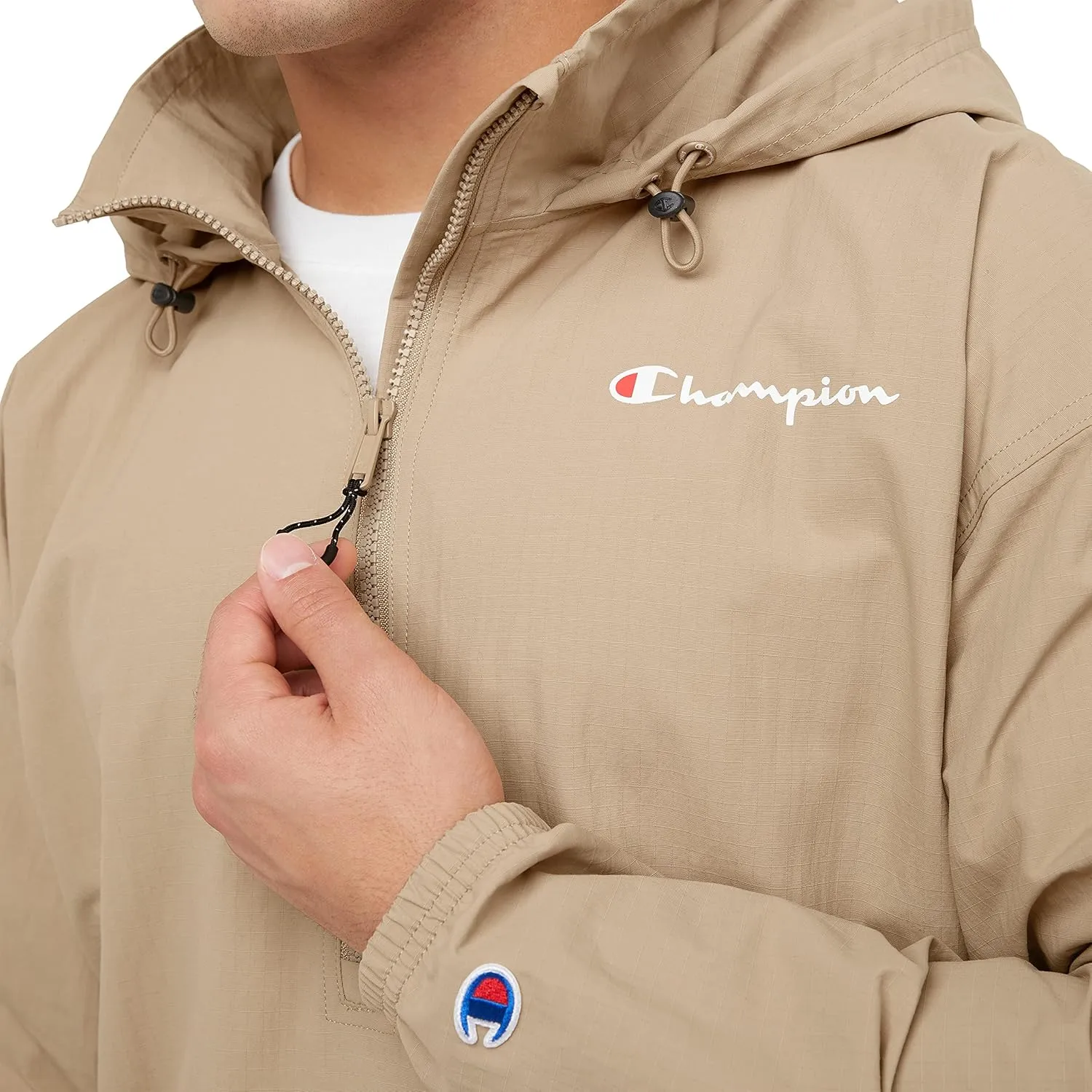 Champion Men's Windbreaker Jacket with Scuba Hood