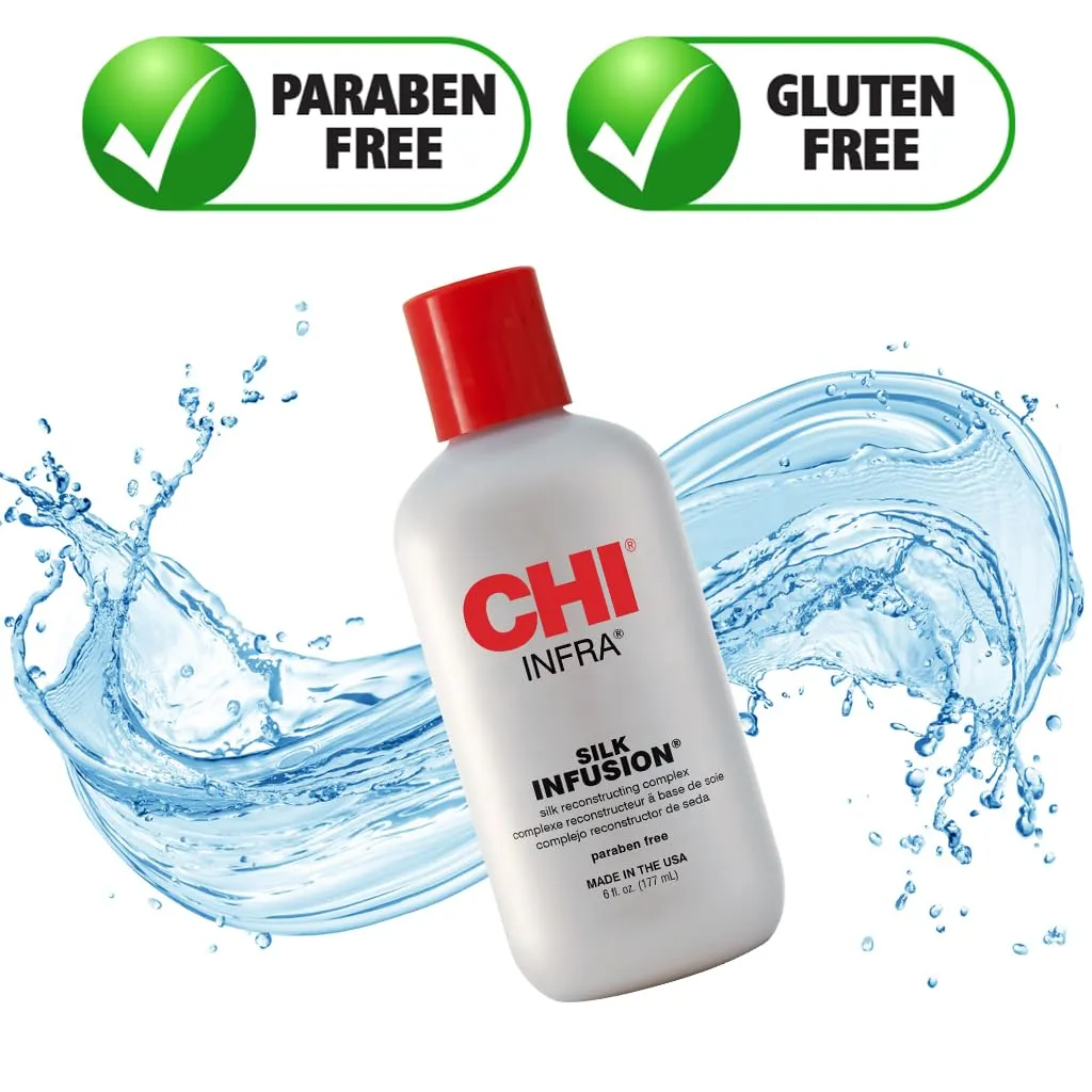 CHI Helmet Head Extra Firm Hairspray, 10 oz & INFRA Silk Infusion, 6 Fl Oz
