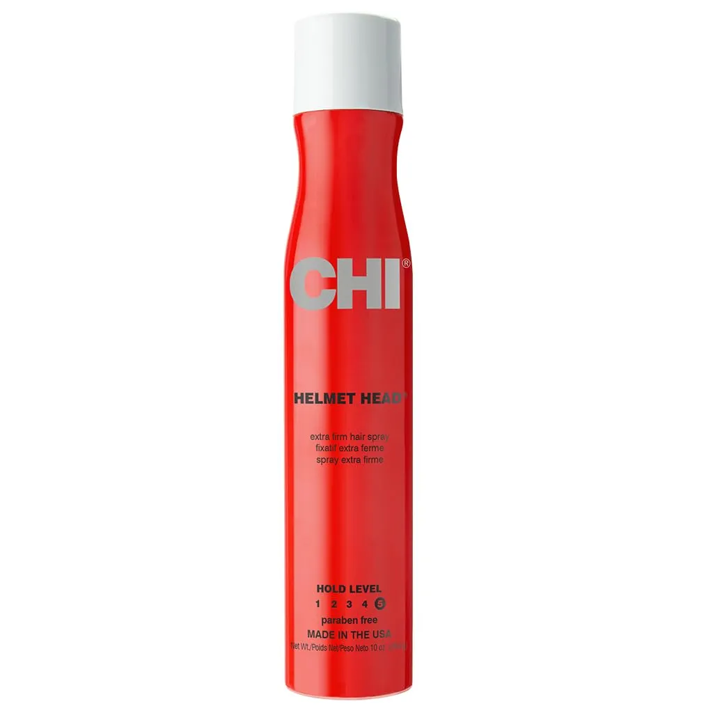 CHI Helmet Head Extra Firm Hairspray, 10 oz & INFRA Silk Infusion, 6 Fl Oz
