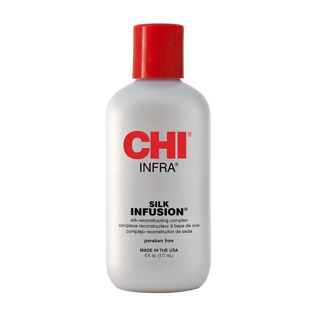 CHI Helmet Head Extra Firm Hairspray, 10 oz & INFRA Silk Infusion, 6 Fl Oz