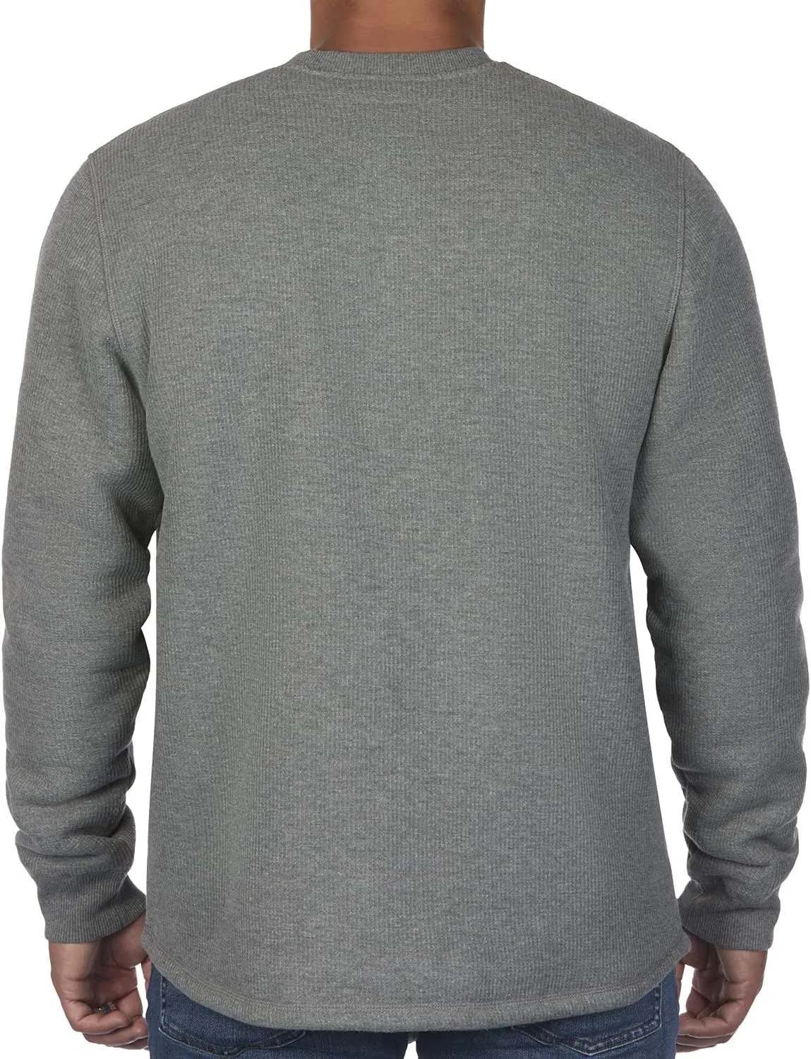 Coleman Long-Sleeve Sherpa Lined Waffle Henley Shirts for Men