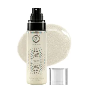 /Collors-qQueen/Gold Glow Makeup Fixer Spray – 100 ml | Long Lasting Makeup Setting Spray for Face | Lightweight & Non Greasy fixer Spray after, Infused with Aloe Vera Extracts