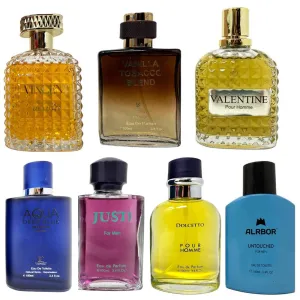 Cologne for Men Eau De Toilette Natural Spray Multi Scent Perfume 100 ML(Random 2PCS)