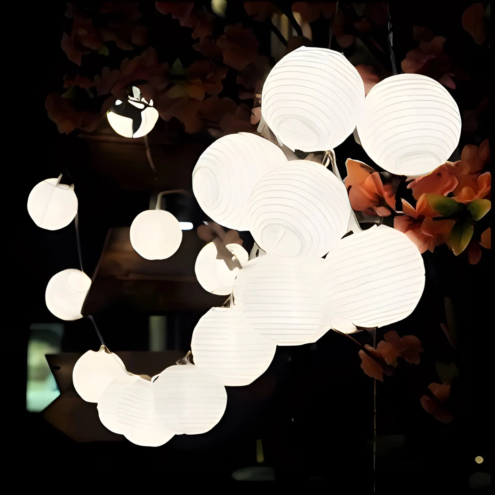 Colorful LED Outdoor String Lights - Weatherproof Multicolor Lanterns