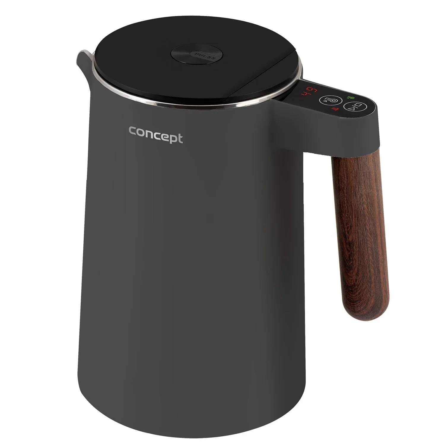 Concept Norwood RK3305 Stainless Steel Kettle Temperature Control Keep Warm 1.5L 1850-2200W Dark Grey
