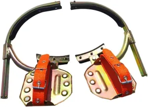 Concrete Pole Climbing Shoes, Manganese Steel Adjustable Sturdy Pole Climbing Pedals, Suitable for Electrical Systems,15~30cm