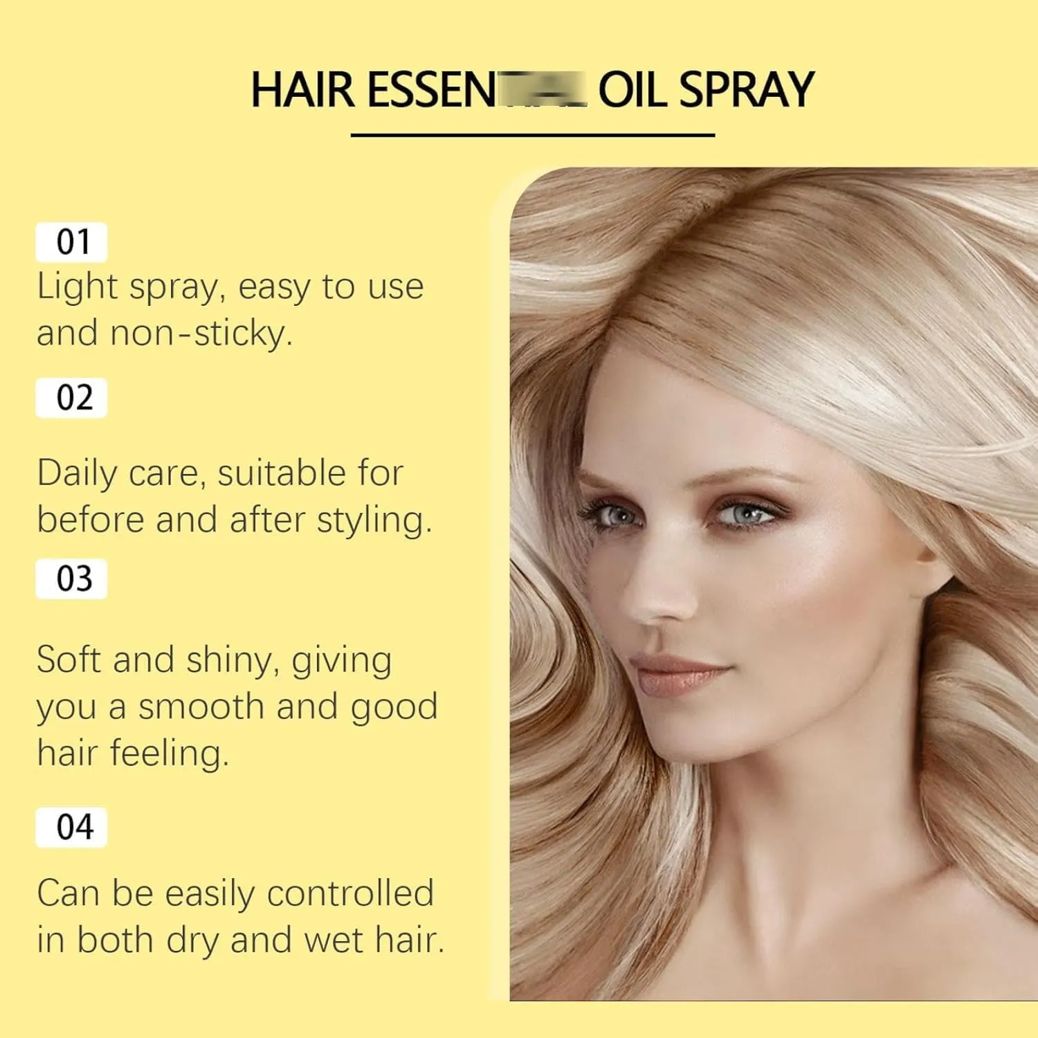 Conditioning Oil Spray Scalp & Hair Strengthener Leave-In Conditioner Comforting Shampoo Cleanser, Conditioner Comforting Scented Hair Oil Perfume Spray for Dry and Frizzy Hair (80ml, 2PCS)