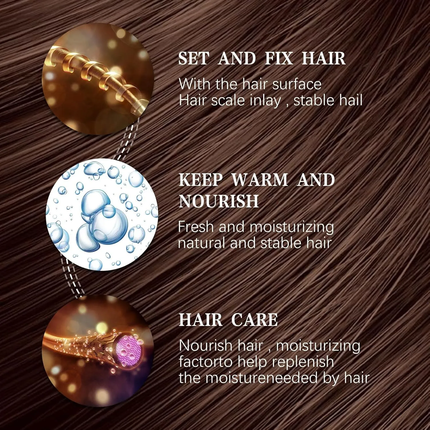 Continentau Instntaeous Natural Plant Protein Hair Thickening Spray, Continentau.Jy07 Fluffy Volumizing Hair Spray, Mane Hair Thickening Filler Magic Volume Hairspray (100Ml)