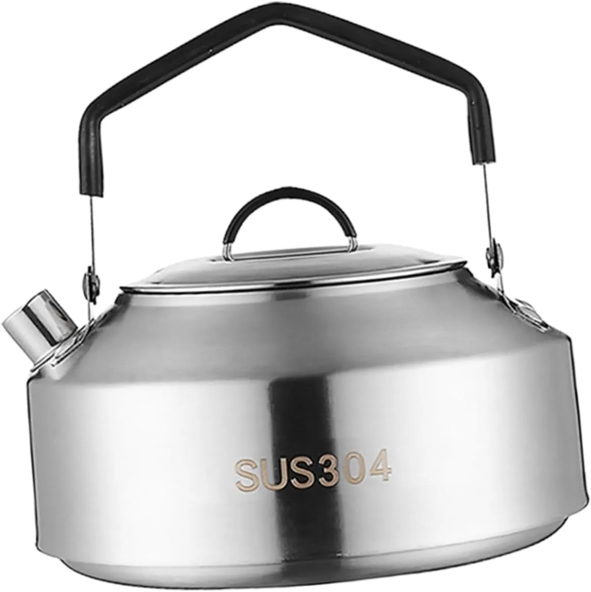 Convenient Water Kettle for Camping and Household Durable Stainless Steel Portable Outdoor Tea Pot