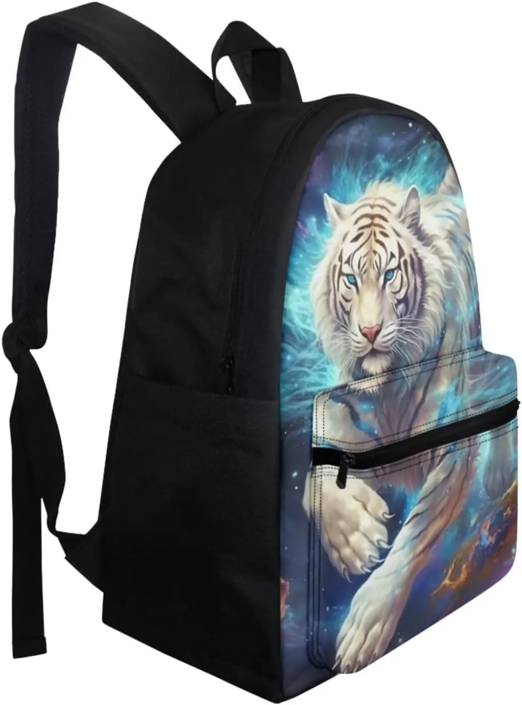 Cool Tiger 2Th Grade Backpack for Boys Backpack and Lunch Bag Pencil Case Water Bottle Sleeve Set for Boys Ideal for Students Go To School Extracurricular Activities
